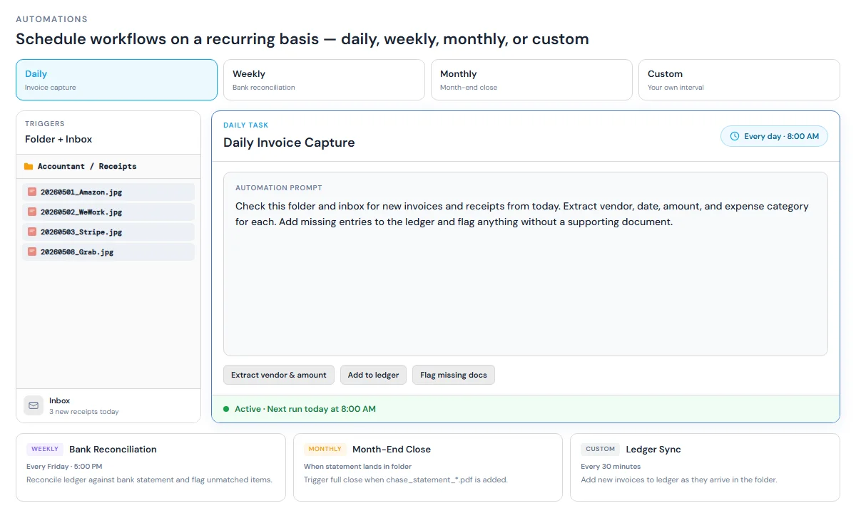 Cortex connects accounting platforms through browser automation